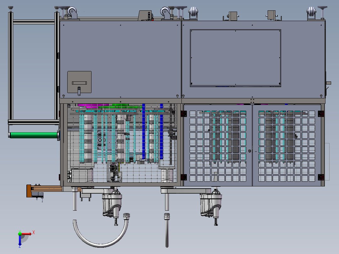加油口自动上料焊接线sw21俯视图