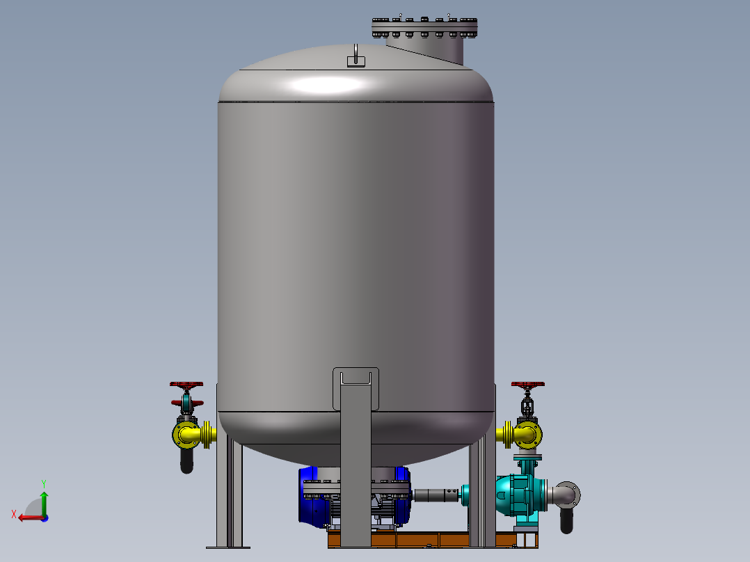 泳池水循环过滤系统sw18可编辑后视图
