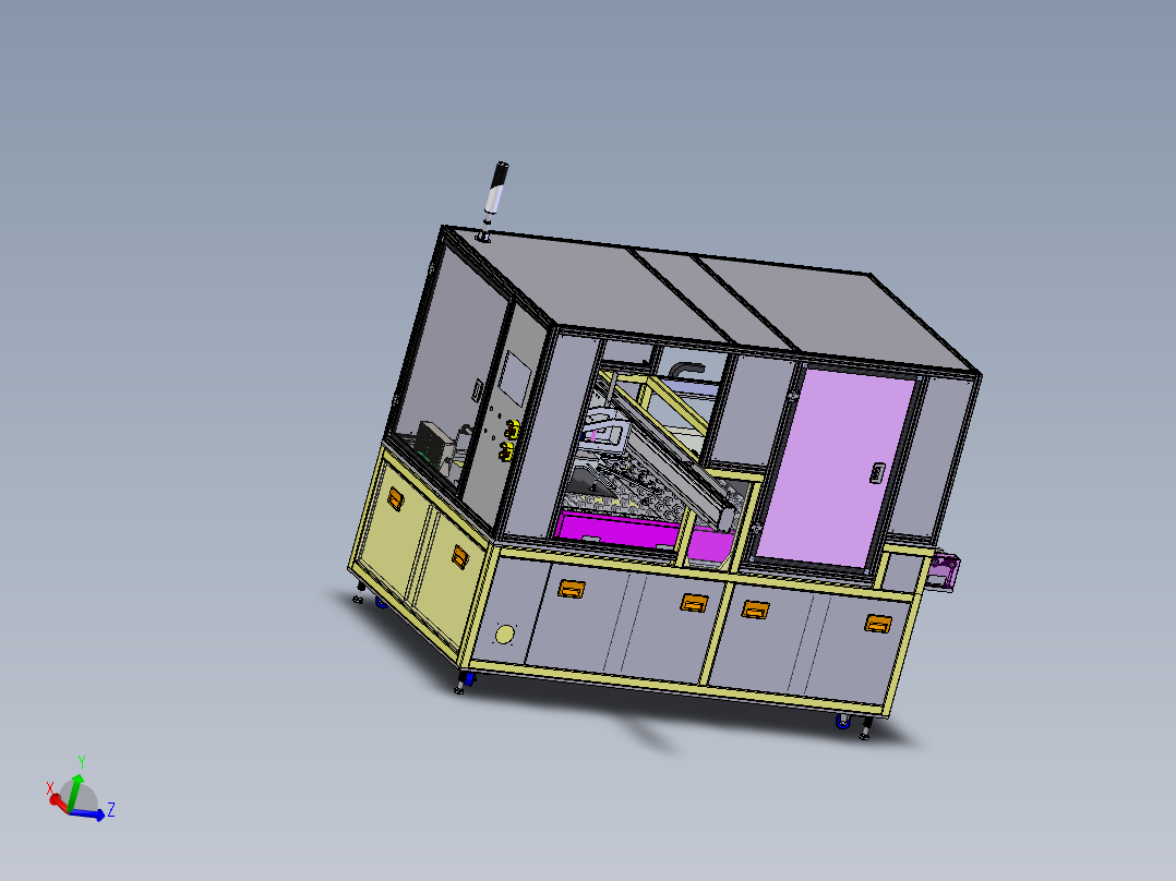 47寸panel换向移载机sw18可编辑主视图