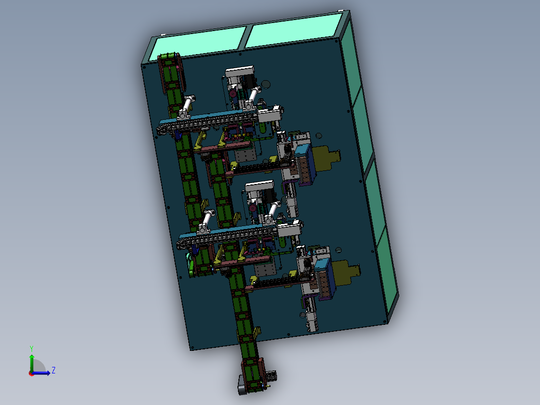 小方型电池入壳机sw18左视图