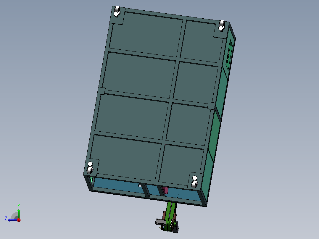 小方型电池入壳机sw18右视图
