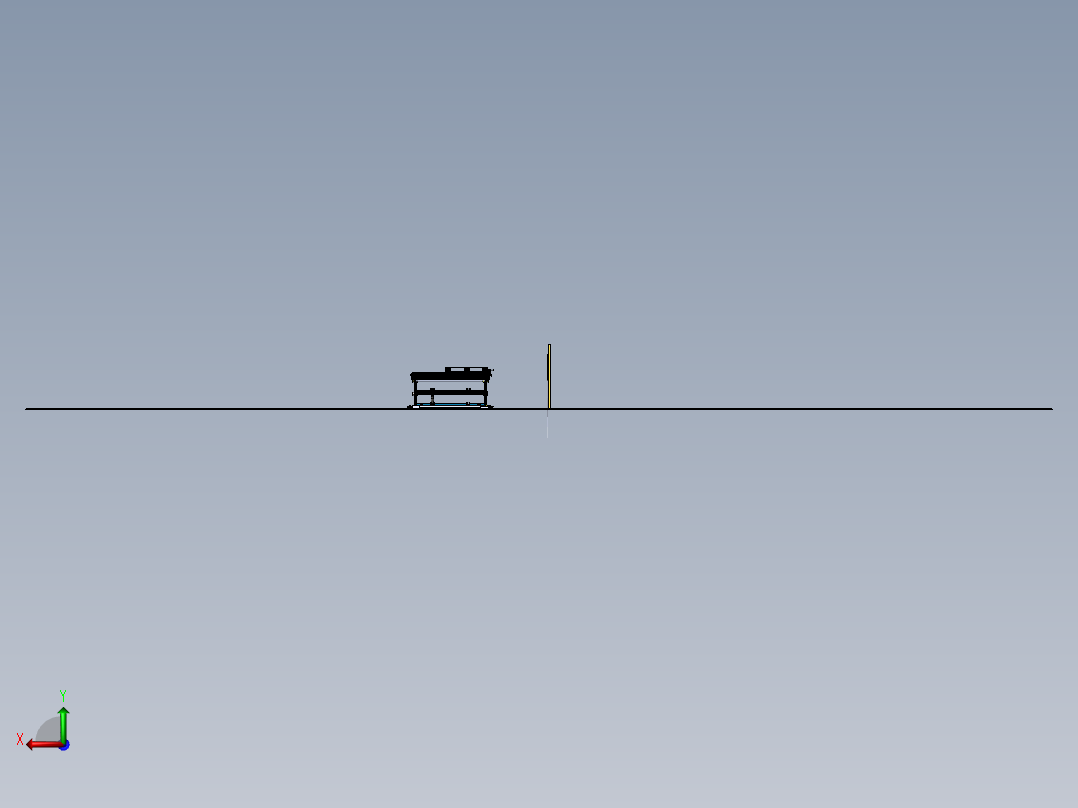 剪式lift升降机sw21后视图