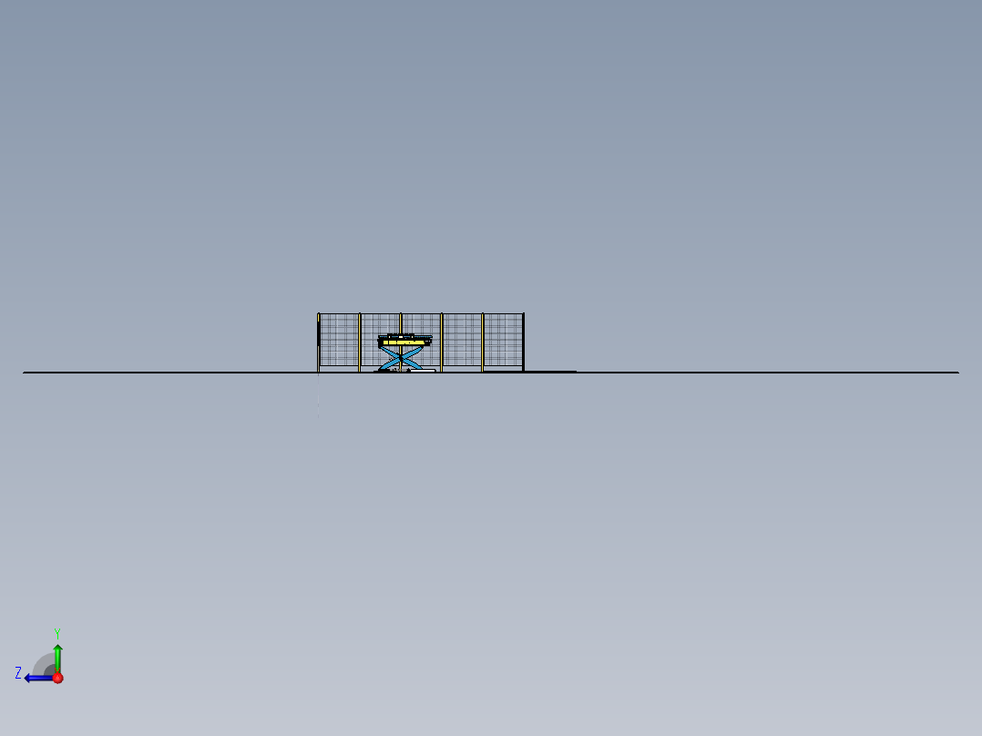 剪式lift升降机sw21右视图