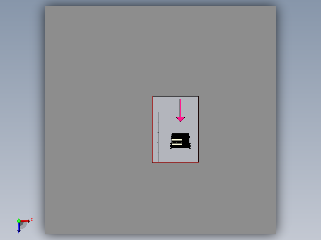 剪式lift升降机sw21俯视图