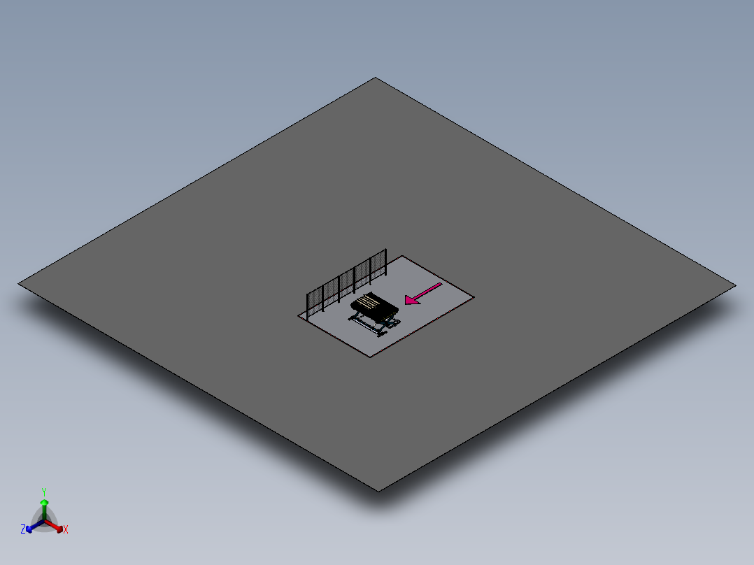 剪式lift升降机sw21正等轴测图