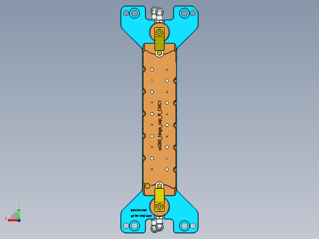 UX260- HINGE CAP R  CNC1-20200303后视图