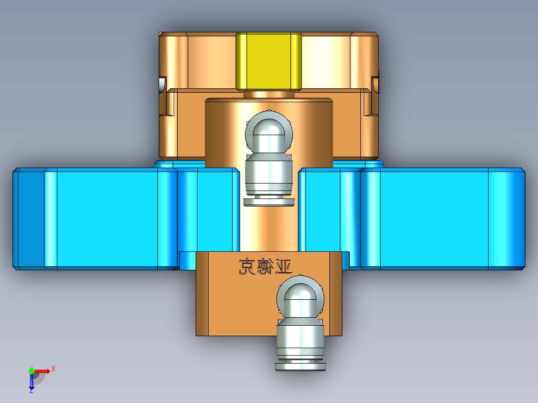 UX260- HINGE CAP R  CNC1-20200303俯视图