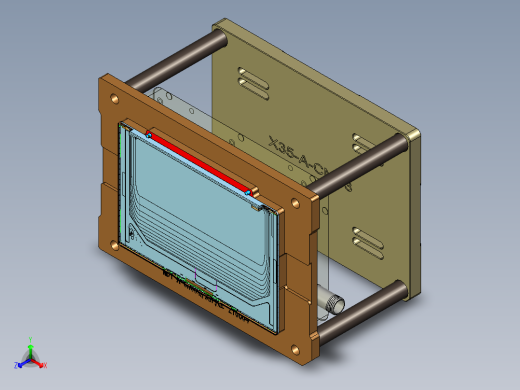 电脑A面金属外壳精铣内腔UG程序模型