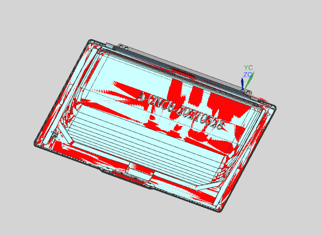 电脑A面金属外壳精铣内腔UG程序模型