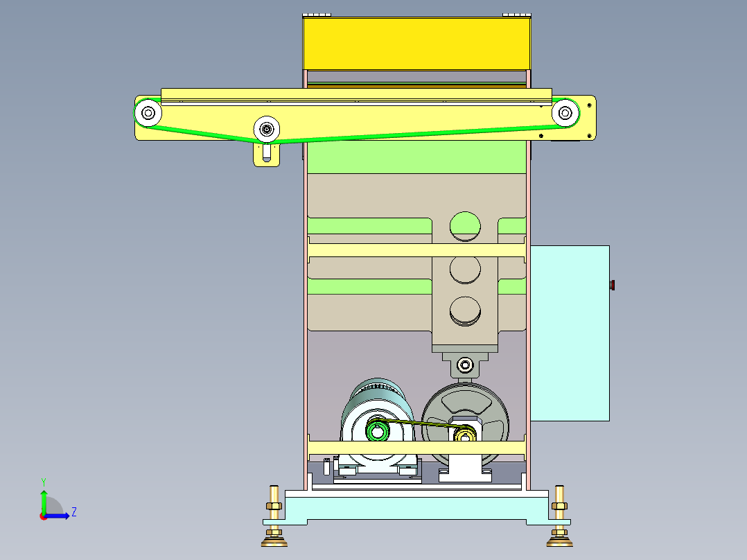 全自动推板送料机构左视图