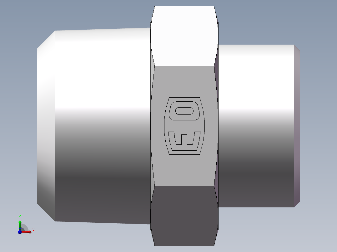 美制锥螺纹、1DN-36-20前视图