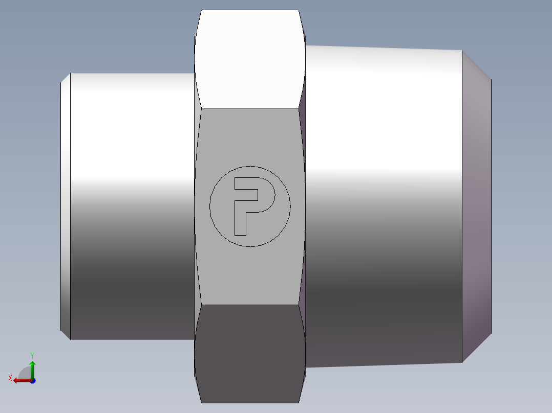 美制锥螺纹、1DN-36-20后视图