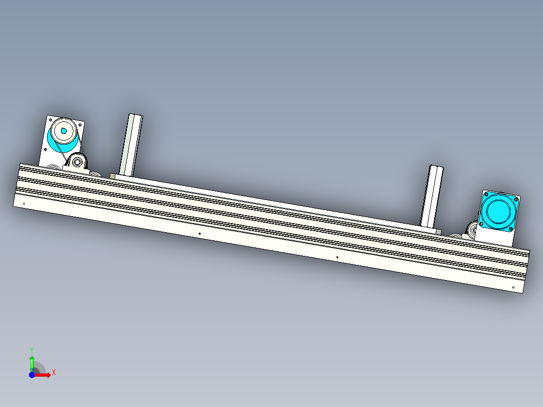 双通道载具流线前视图