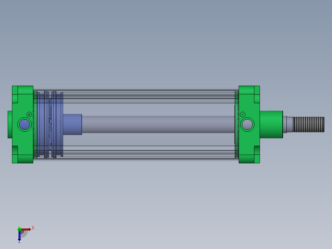 蓝色气动气缸-160x40x400-mm-1.snapshot.1俯视图
