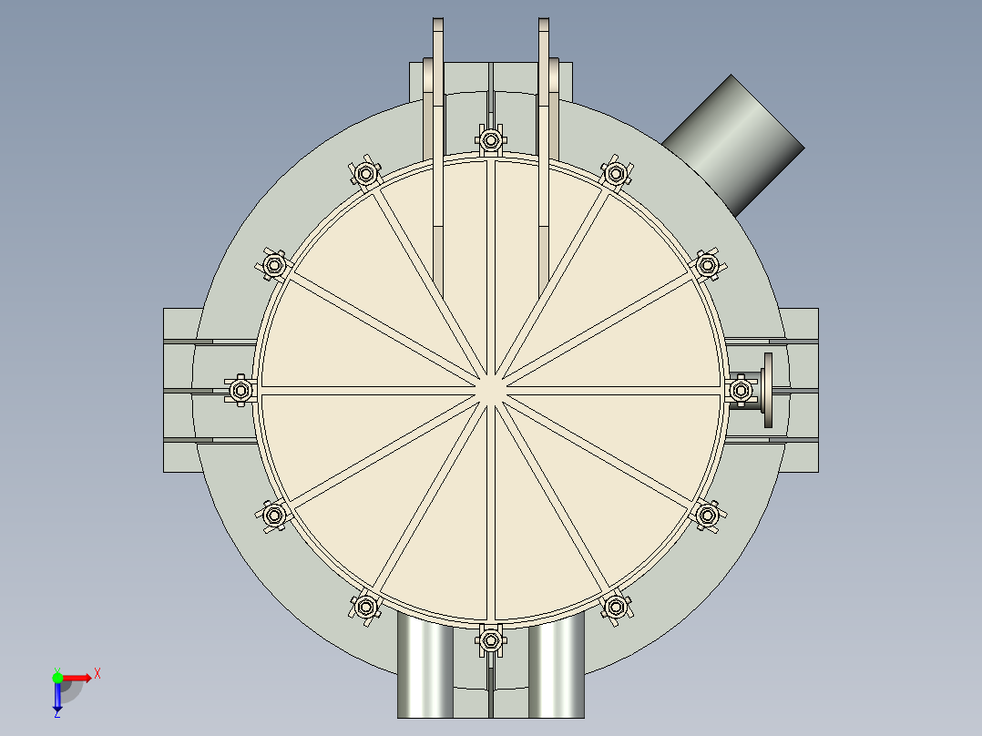 B3003638-蔬菜蒸汽混合汤加热器俯视图