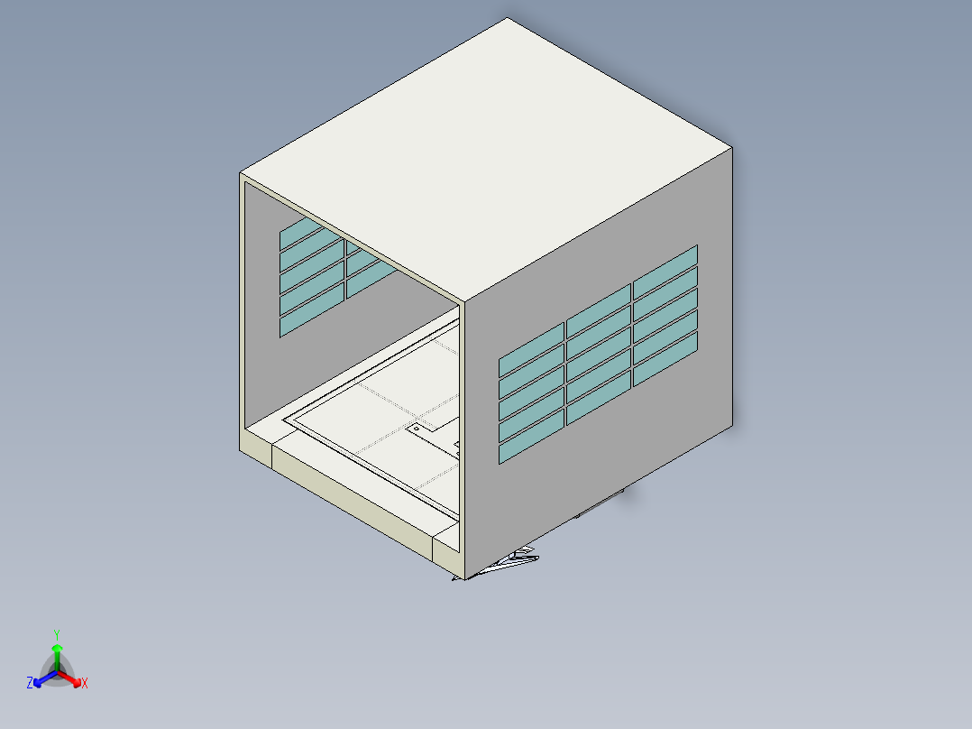 B2004359-旋转平台测试段正等轴测图