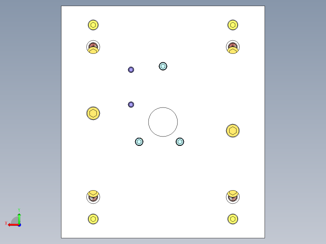 小家电提手+配件（分型落差大）3D模型后视图