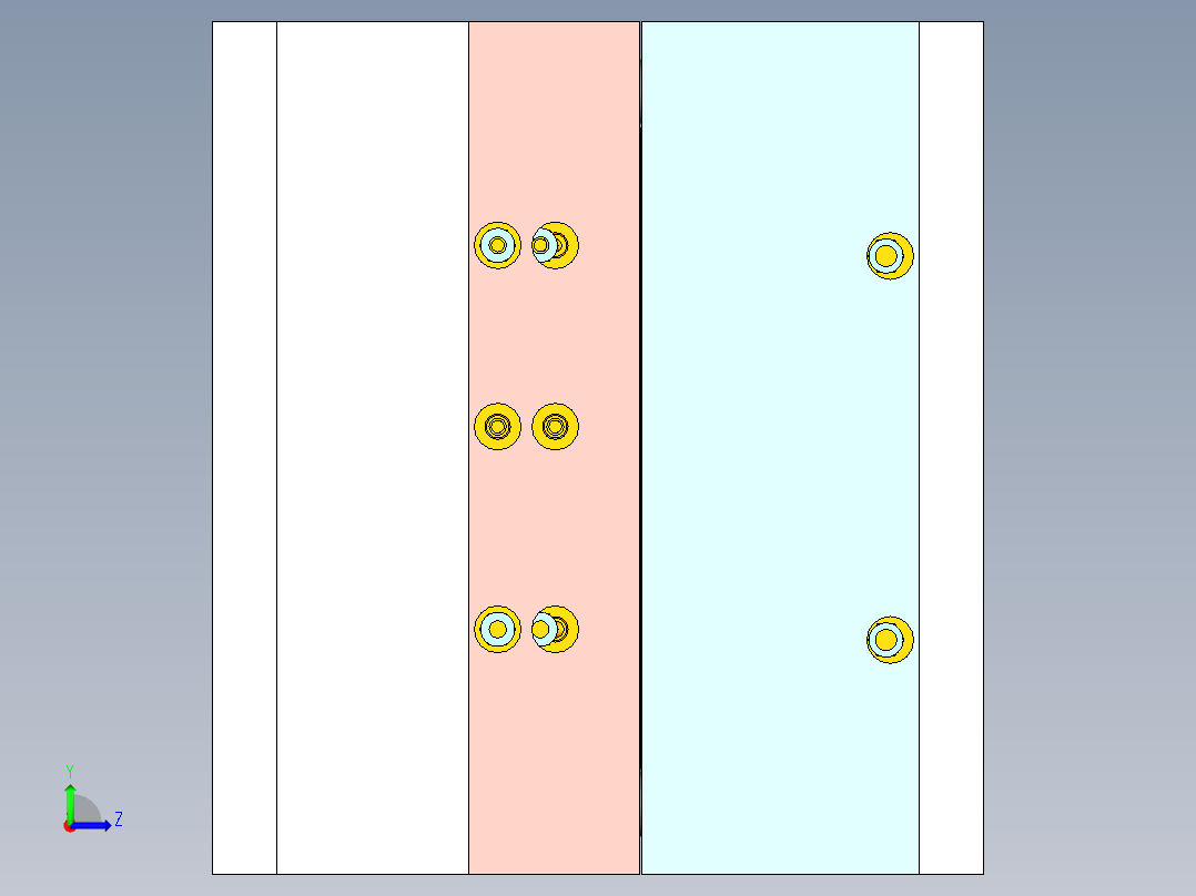 小家电提手+配件（分型落差大）3D模型左视图
