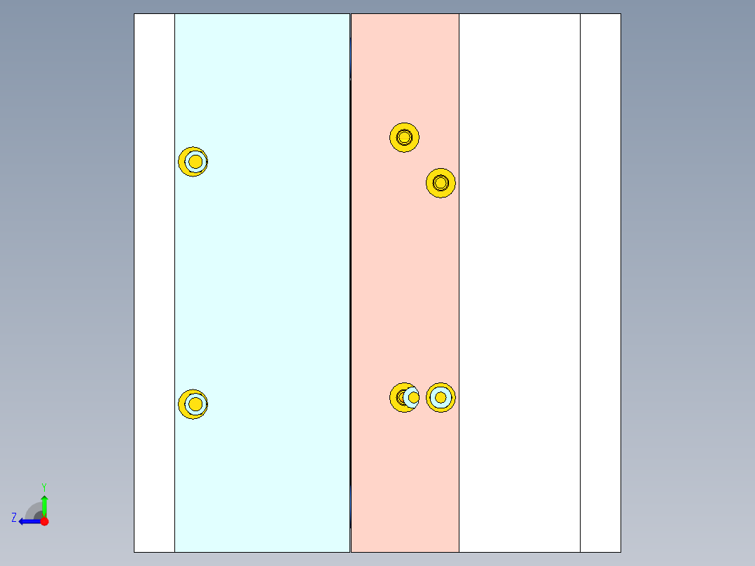 小家电提手+配件（分型落差大）3D模型右视图