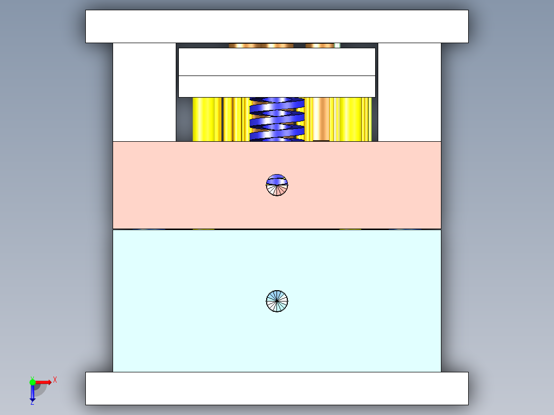 小家电提手+配件（分型落差大）3D模型俯视图