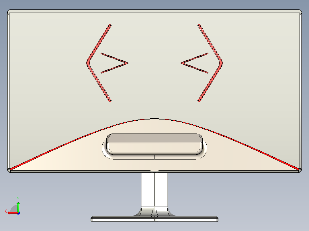 显示器、显示屏(17)后视图