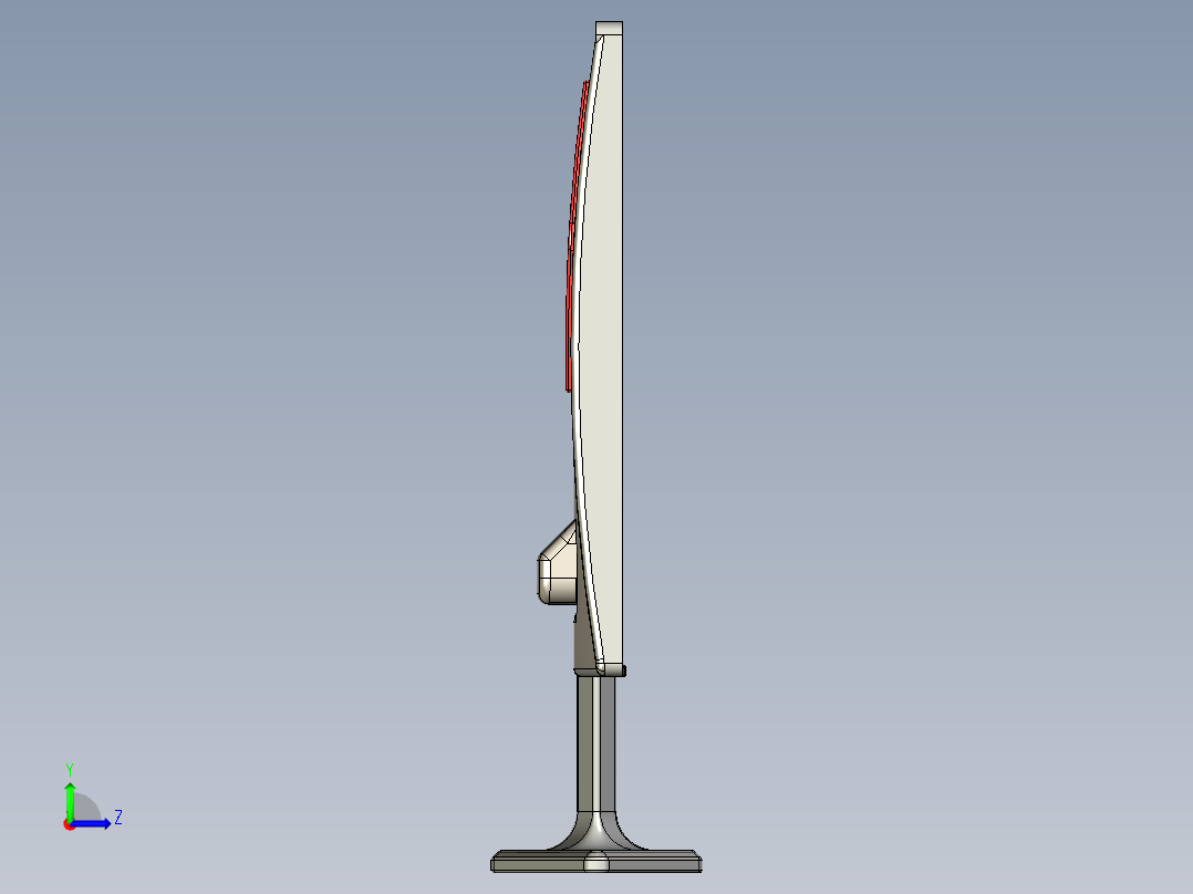 显示器、显示屏(17)左视图