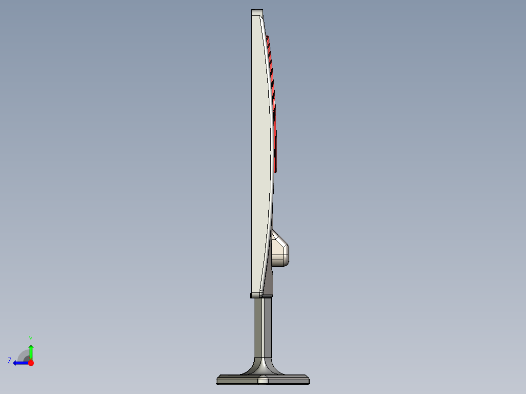 显示器、显示屏(17)右视图