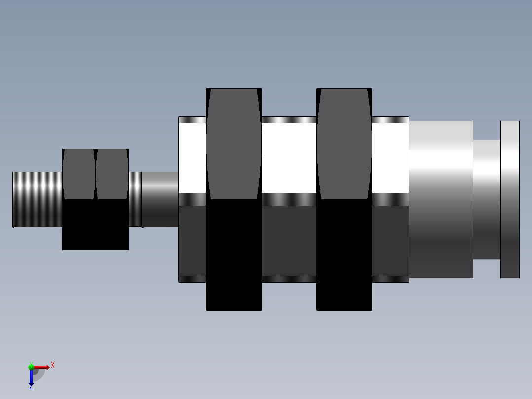 微型米你单作用小气缸CJPB6-5俯视图