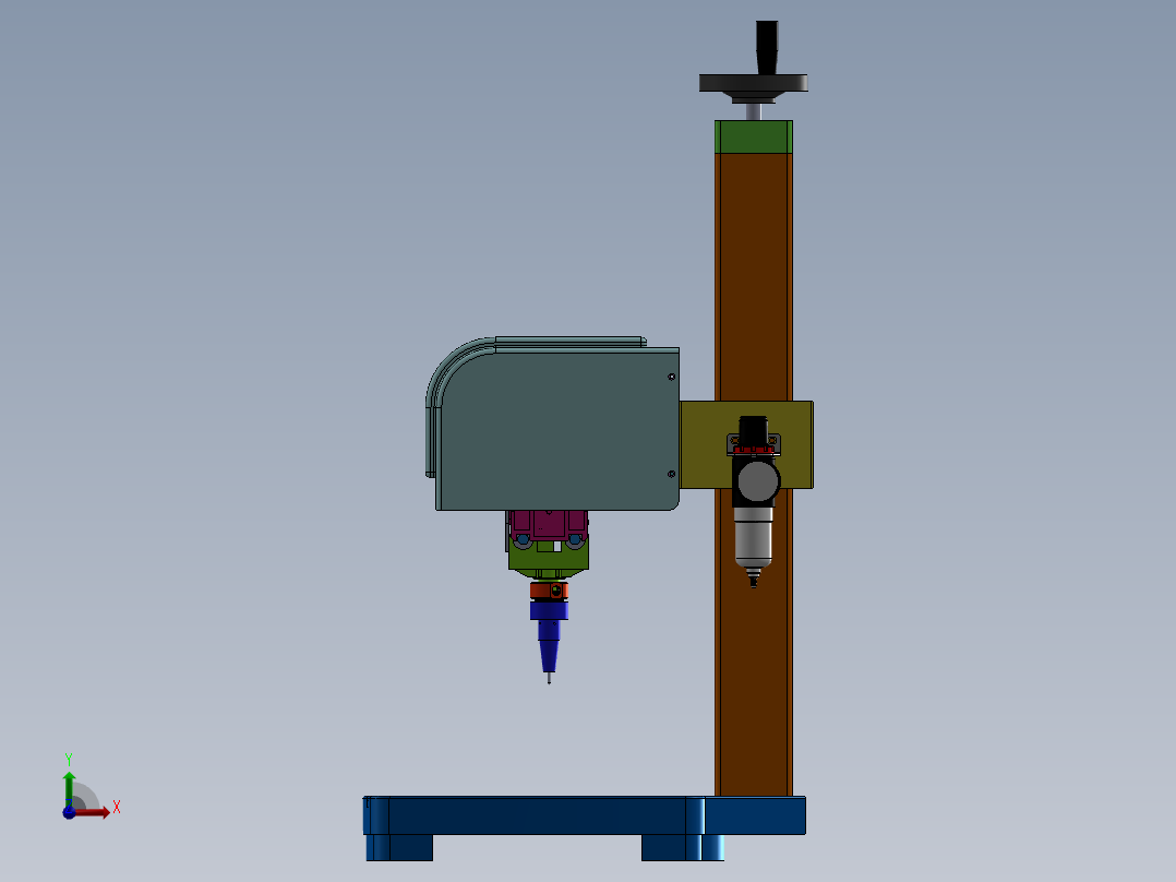 电动打标机前视图