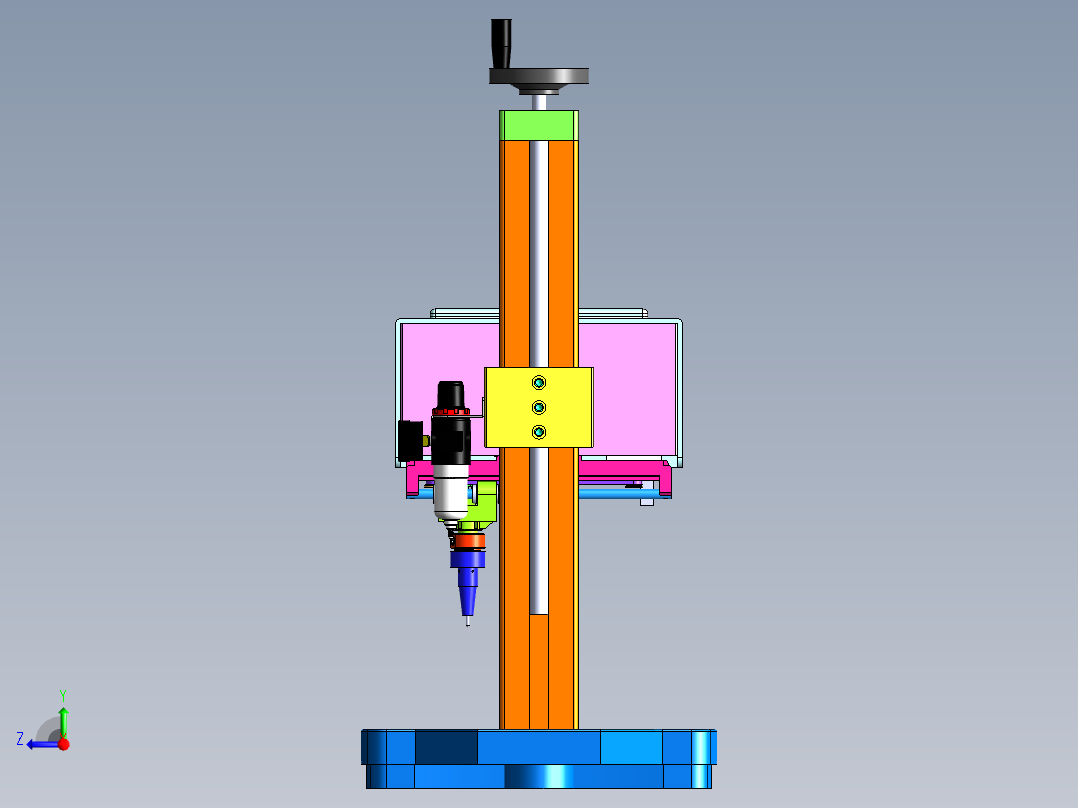 电动打标机右视图