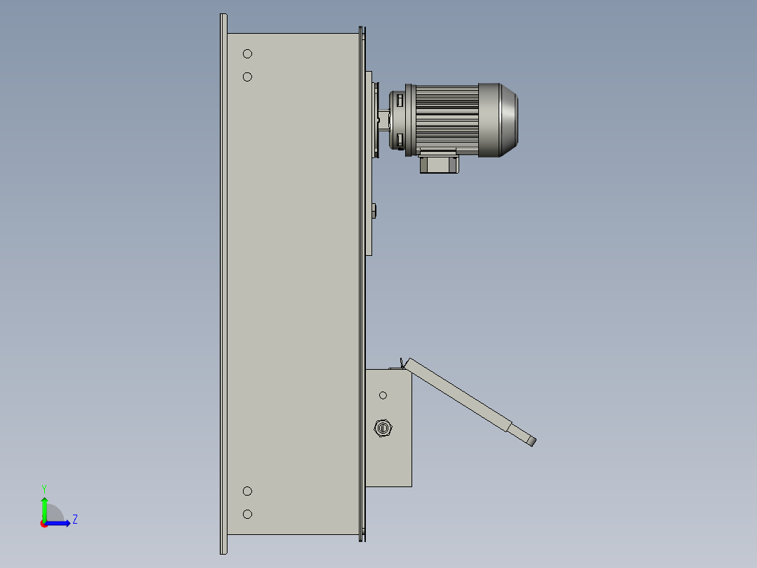 32DE-G03-11灌蜡箱体左视图