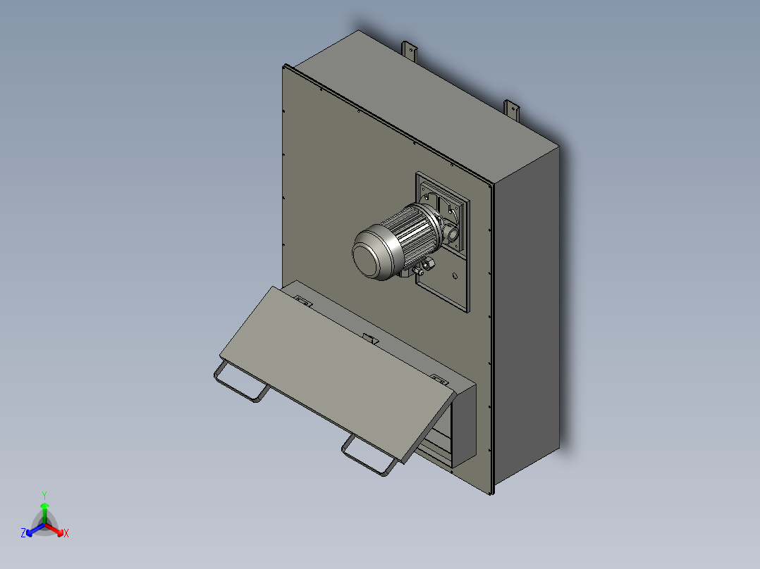 32DE-G03-11灌蜡箱体正等轴测图