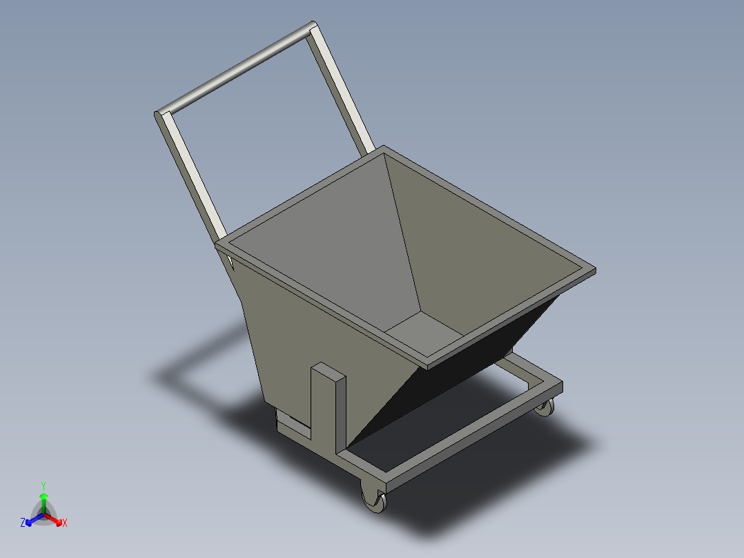 集屑车正等轴测图