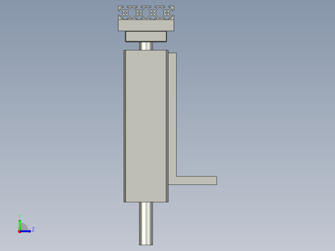 44-01-07电池盒顶升组装图左视图