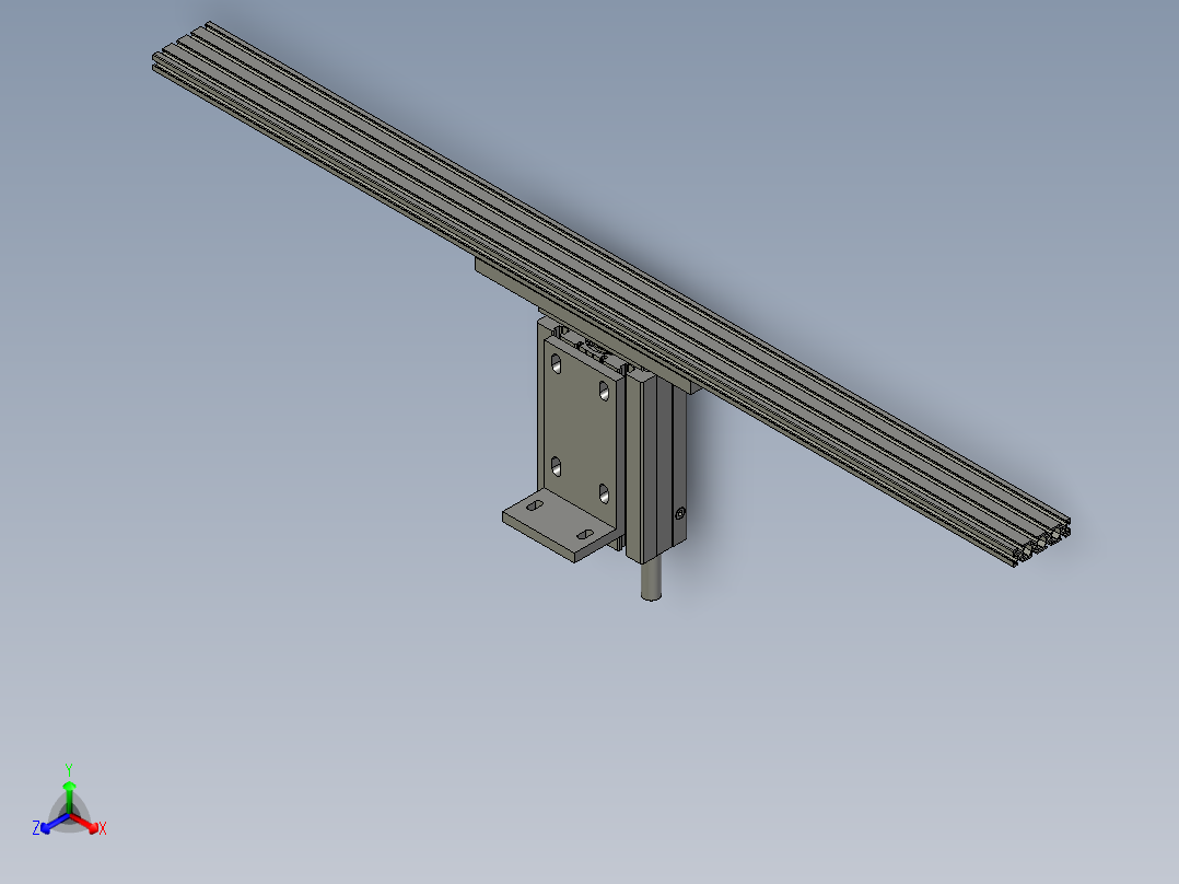 44-01-07电池盒顶升组装图正等轴测图