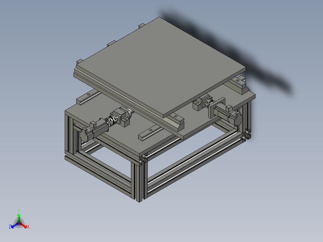设备的电动平台式装置主视图