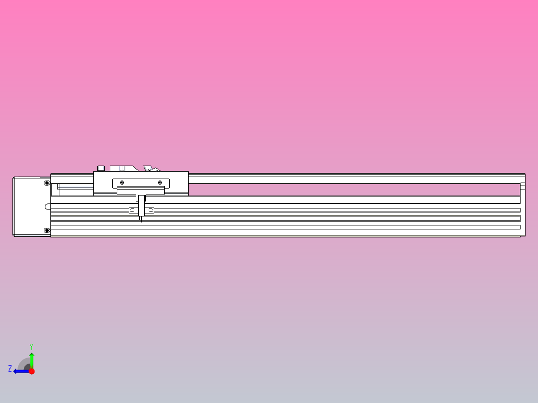 日规模组半封闭丝杆TPA-HNR-110D-1610C-L300-ML-C-P40-N3右视图