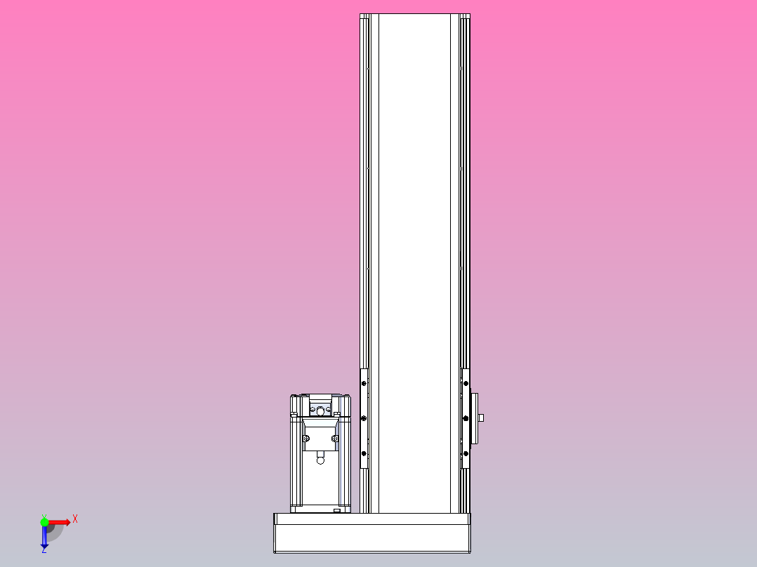 日规模组半封闭丝杆TPA-HNR-110D-1610C-L300-ML-C-P40-N3俯视图