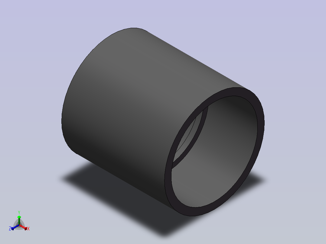 COUPLING__DN80_PN10_UPVC正等轴测图