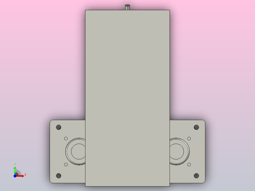 伺服电缸SOE50-L10-C-S100-P-FG-P75-D3 前视图