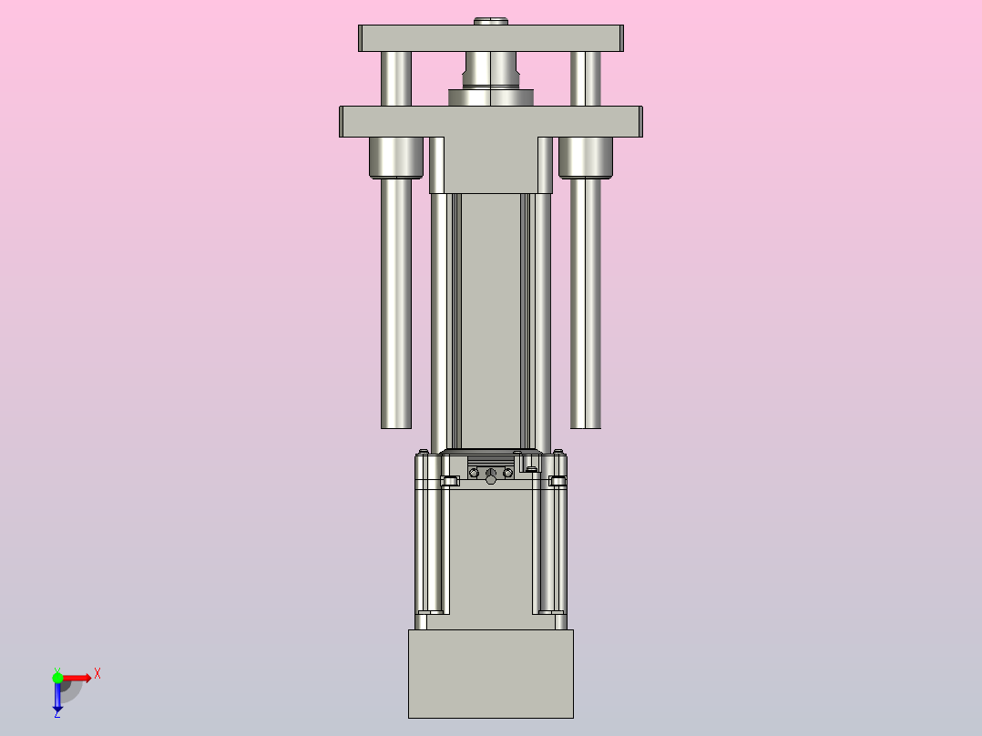 伺服电缸SOE50-L10-C-S100-P-FG-P75-D3 俯视图