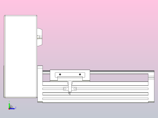 皮带直线轴半封闭可选导轨TPA-HNB-85D-90-L50-RU-C-P20-N3左视缩略图