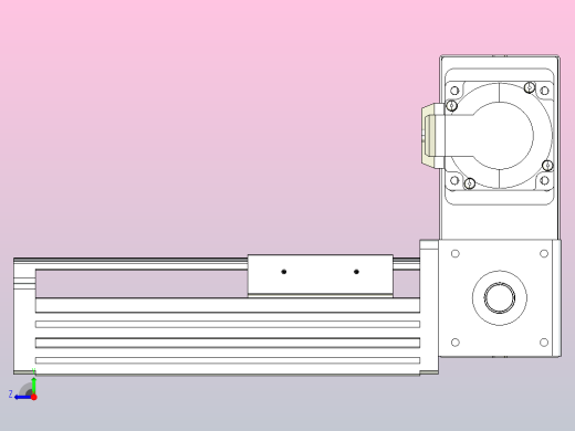 皮带直线轴半封闭可选导轨TPA-HNB-85D-90-L50-RU-C-P20-N3右视缩略图