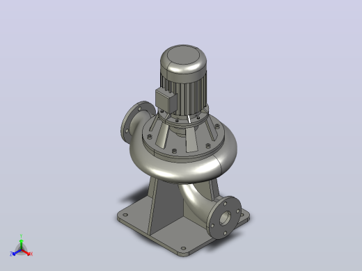 WL(I)型无堵塞立式排污泵-弯管[50WLⅠ15-16-1.5]正等轴测缩略图