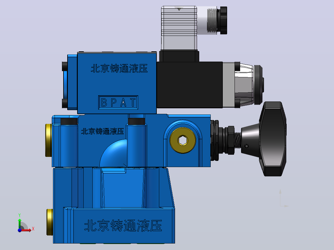 DBW10-1 先导式电磁溢流阀前视图
