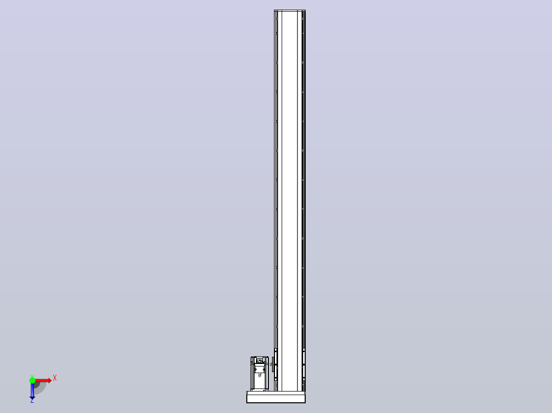 日规模组半封闭丝杆TPA-HNR-105D-1610C-L1100-ML-C-P40-N3俯视图