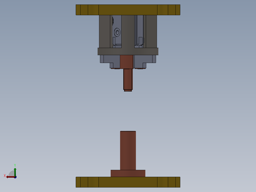 小轴凸焊工装后视图