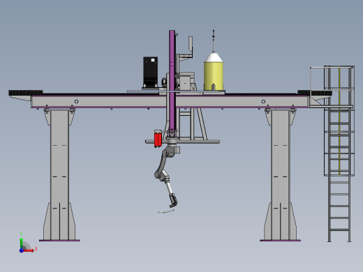 龙门架焊接机器人sw16可编辑前视缩略图
