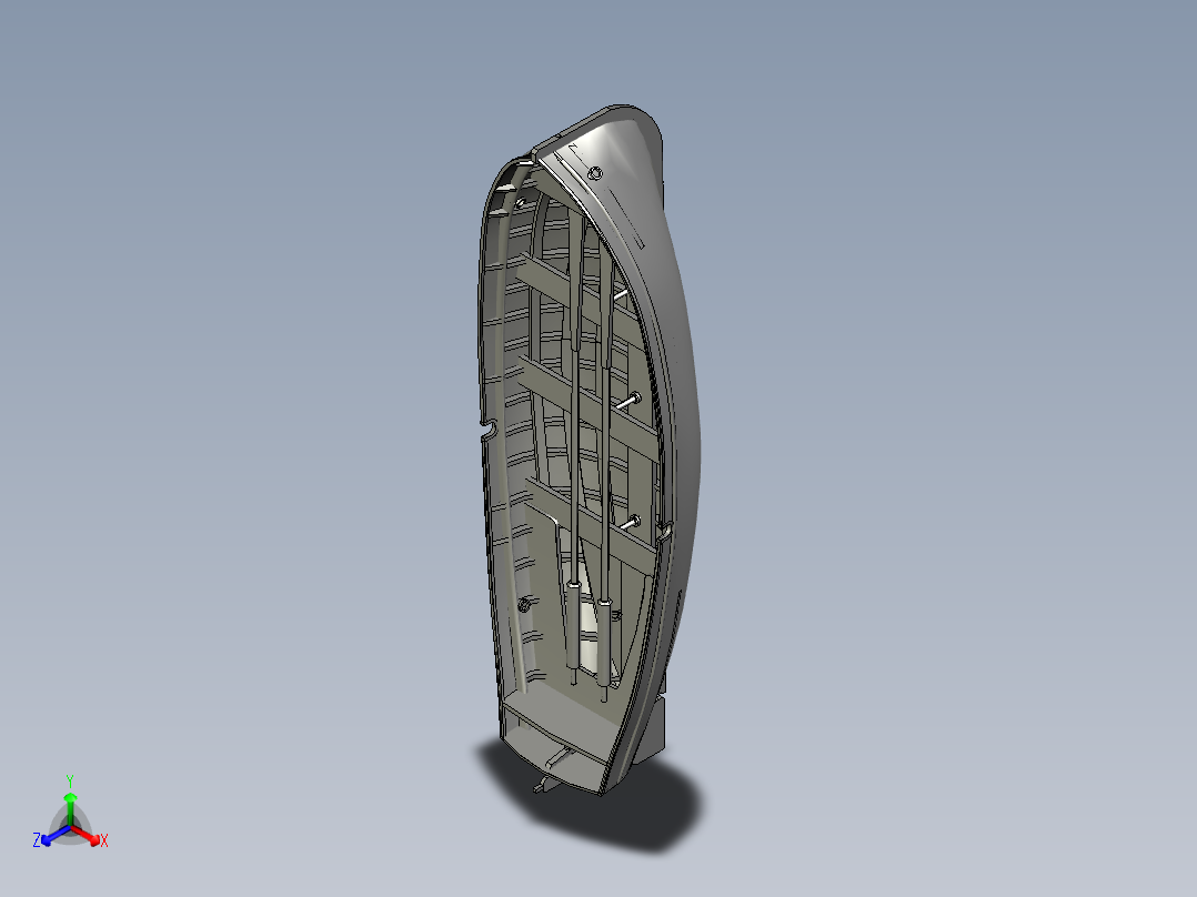 Jolle小船结构造型3D打印图纸 RHINO设计