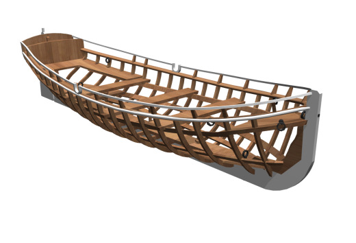 Jolle小船结构造型3D打印图纸 RHINO设计缩略图